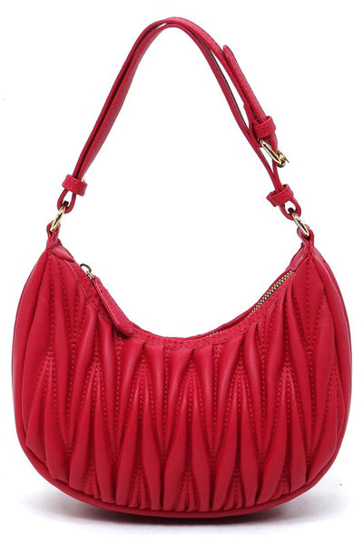 Chevron Quilted Shoulder Bag Hobo – Betsy Boo's Boutique